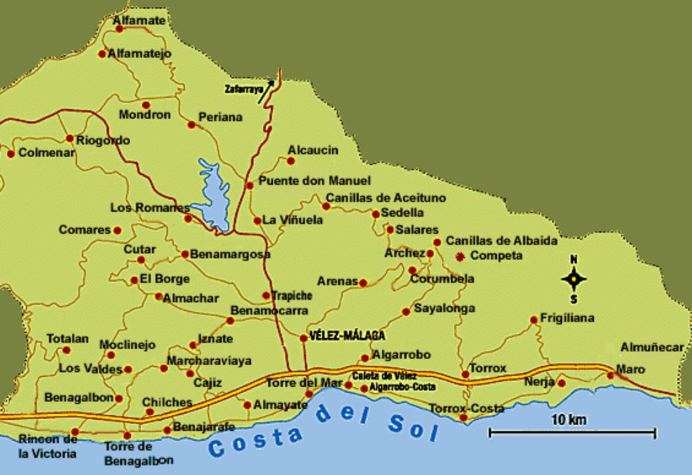 Map Axarquia